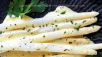 White Asparagus with Hollandaise Sauce (German Classic Dish) White Asparagus with Hollandaise Sauce (German Classic Dish)