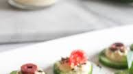 Cucumber Hummus Appetizers Cucumber Hummus Appetizers