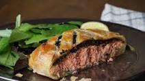 Salmon Wellington with Rainbow Chard, Apple, and Mustard Salmon Wellington with Rainbow Chard, Apple, and Mustard