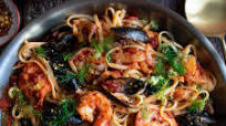 Spicy Tomato Seafood Pasta Spicy Tomato Seafood Pasta