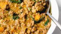 Creamy Garlic Pork and Spinach (AIP) Creamy Garlic Pork and Spinach (AIP)