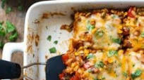 Healthy Mexican Casserole with Roasted Corn and Peppers Healthy Mexican Casserole with Roasted Corn and Peppers