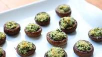 Stuffed Mushrooms with Kale and Cream Cheese | Serving Tonight Stuffed Mushrooms with Kale and Cream Cheese | Serving Tonight