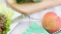 Carnitas Lettuce Wraps with Cherry Peach Salsa Carnitas Lettuce Wraps with Cherry Peach Salsa