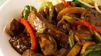 Sizzling Beef with Stir-Fried Vegetables and Black Bean Sauce Sizzling Beef with Stir-Fried Vegetables and Black Bean Sauce