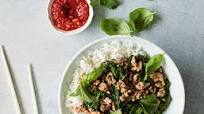 Chicken Larb Bowl with Coconut Rice Chicken Larb Bowl with Coconut Rice