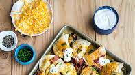 Loaded Baked Potato Pierogy Sheet Pan Loaded Baked Potato Pierogy Sheet Pan