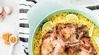 Turmeric Rice with Glazed Pork Chops Turmeric Rice with Glazed Pork Chops