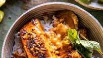 Coconut Curry Salmon with Garlic Butter Coconut Curry Salmon with Garlic Butter