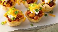 Chorizo-Potato Mini Tostadas Chorizo-Potato Mini Tostadas
