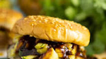 Bourbon Teriyaki Hawaiian Burger Bourbon Teriyaki Hawaiian Burger