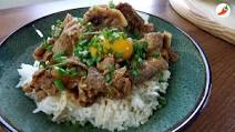 Japanese pork rice bowl (butadon) Japanese pork rice bowl (butadon)