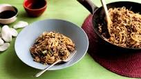 Pork noodles with bean sauce Pork noodles with bean sauce
