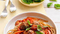 Italian pork meatballs and spaghetti Italian pork meatballs and spaghetti