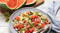 Mediterranean Watermelon Orzo Salad