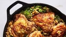 One-Skillet Chicken with Buttery Orzo One-Skillet Chicken with Buttery Orzo