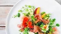 Watermelon, Peach, Prosciutto Salad Watermelon, Peach, Prosciutto Salad