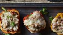 Beef & Cheddar Stuffed Peppers Beef & Cheddar Stuffed Peppers