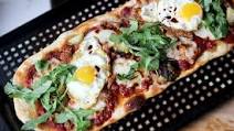 Sourdough flatbread pizza Sourdough flatbread pizza