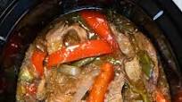 Slow Cooker Pepper Steak Slow Cooker Pepper Steak