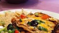 Layered Chicken and Black Bean Enchilada Casserole Layered Chicken and Black Bean Enchilada Casserole
