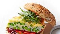 Cheesy omelette burgers Cheesy omelette burgers