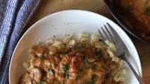 Pan-Seared Pork with Creamy Mushroom Paprika Sauce – Bakony Style Pan-Seared Pork with Creamy Mushroom Paprika Sauce – Bakony Style