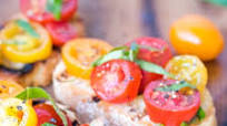 Fresh Cherry Tomato and Basil Bruschetta Recipe Fresh Cherry Tomato and Basil Bruschetta Recipe