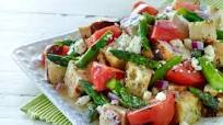 Grilled Chicken and Asparagus Panzanella Salad Grilled Chicken and Asparagus Panzanella Salad