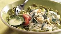 Spinach Fettuccine with Creamy Salmon Spinach Fettuccine with Creamy Salmon