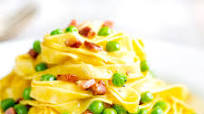 Pasta Carbonara with Peas Recipe Pasta Carbonara with Peas Recipe