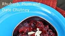 Slow Cooker Plum, Rhubarb and Date Chutney Slow Cooker Plum, Rhubarb and Date Chutney
