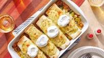 Cheesy Tomatillo Enchiladas with Chayote Squash, Spinach & Mexican-Spiced Rice Cheesy Tomatillo Enchiladas with Chayote Squash, Spinach & Mexican-Spiced Rice