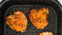 Easy Air Fryer Chicken Thighs Bone-in, Skin-on Easy Air Fryer Chicken Thighs Bone-in, Skin-on