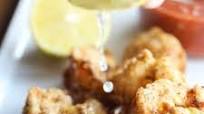 Southern-Fried Shrimp with Homemade Cocktail Sauce Southern-Fried Shrimp with Homemade Cocktail Sauce