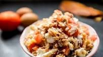 Tinapa Flakes, Salted Duck Egg and Tomato Tinapa Flakes, Salted Duck Egg and Tomato