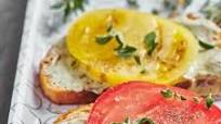Bruschetta with Herbed Whipped Ricotta and Heirloom Tomatoes Bruschetta with Herbed Whipped Ricotta and Heirloom Tomatoes