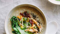 Ginger and Chicken Brown Rice Congee Ginger and Chicken Brown Rice Congee