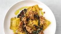 Five-Ingredient Creamy Goat Cheese and Sausage Ravioli Five-Ingredient Creamy Goat Cheese and Sausage Ravioli