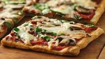Grilled Spinach and Mushroom Pizza Grilled Spinach and Mushroom Pizza