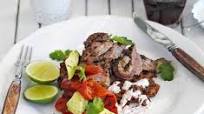 Mexican steak with homemade refried beans Mexican steak with homemade refried beans