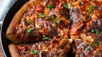 Deep Dish Cast Iron Skillet Pizza Deep Dish Cast Iron Skillet Pizza
