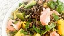 Wild Rice Salad with Steelhead Trout, Avocado, Mango & Quick Pickled Mustard Seeds Wild Rice Salad with Steelhead Trout, Avocado, Mango & Quick Pickled Mustard Seeds