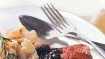 Pan-Seared Venison with Rosemary and Dried Cherries Pan-Seared Venison with Rosemary and Dried Cherries
