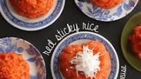 Vietnamese Xoi Gac Red Sticky Rice Vietnamese Xoi Gac Red Sticky Rice