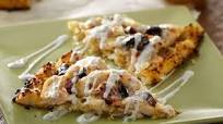 Cauliflower Pizza with Chicken & Tzatziki Cauliflower Pizza with Chicken & Tzatziki
