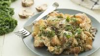Kale and Mushroom Potato Casserole Kale and Mushroom Potato Casserole