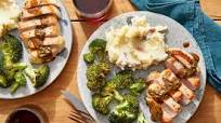 Pork Chops & Cheesy Mashed Potatoes with Maple-Sage Pan Sauce Pork Chops & Cheesy Mashed Potatoes with Maple-Sage Pan Sauce