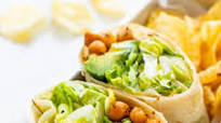 Chickpea Caesar Salad Wraps Chickpea Caesar Salad Wraps