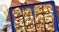 Zucchini & Pesto Focaccia Pizza with Mozzarella Zucchini & Pesto Focaccia Pizza with Mozzarella